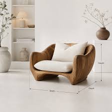 Form Solid Walnut Accent Lounge Chair